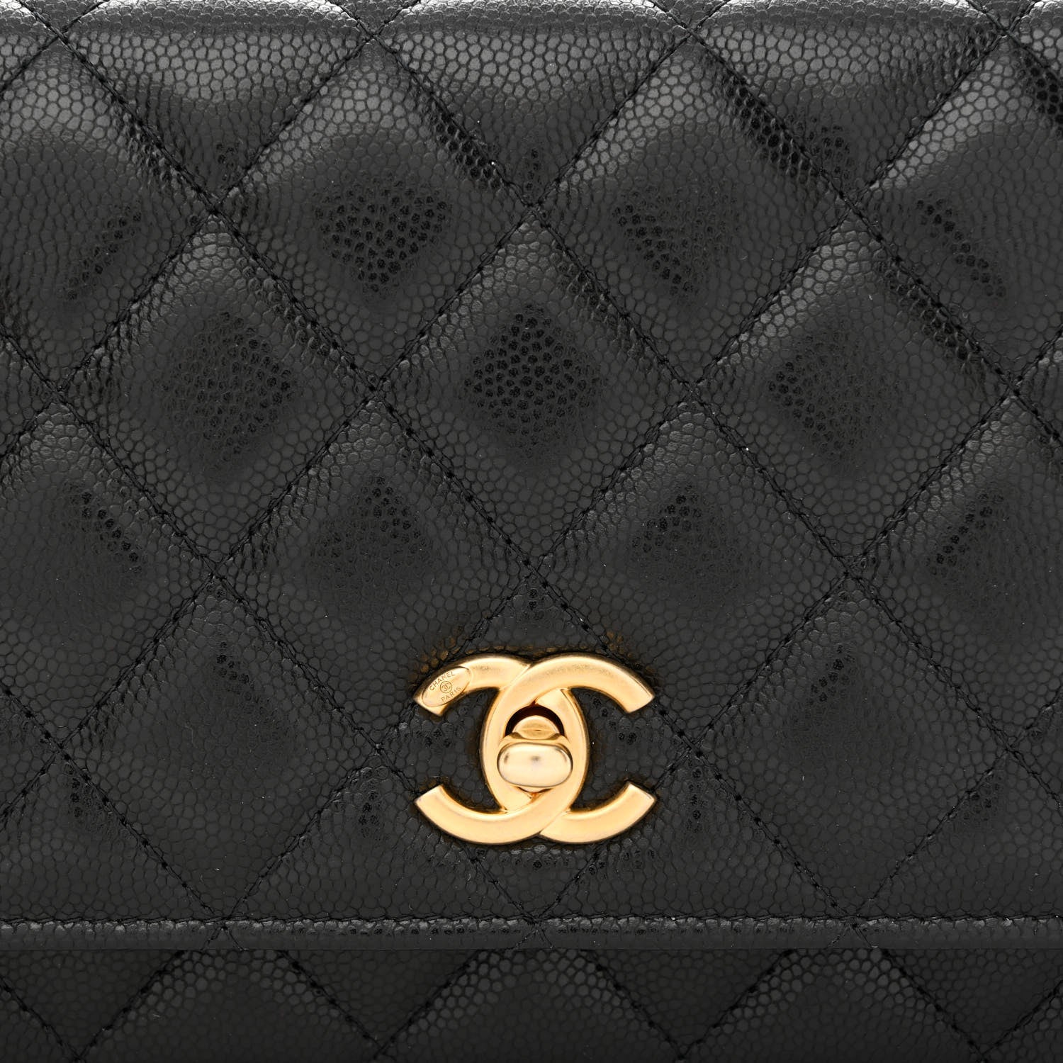 Chanel Caviar Quilted Twist Your Buttons Wallet On Chain WOC Black 9 of 13
