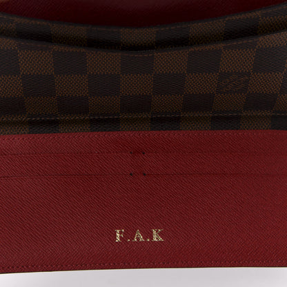 Louis Vuitton Damier Ebene Josephine Wallet Red 6 of 12