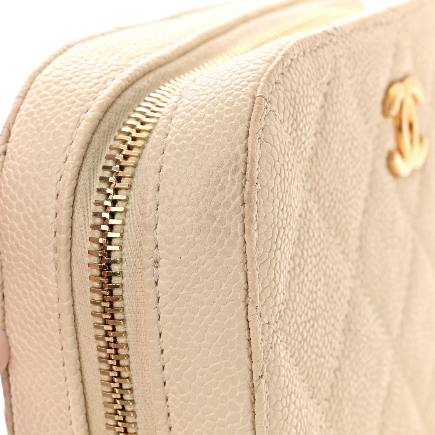 Chanel Caviar Quilted Flap Waist Bag White 13 of 15