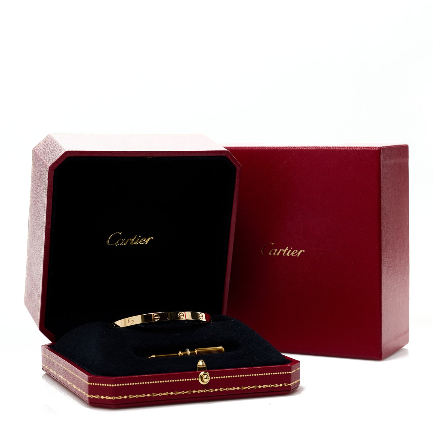 18K Yellow Gold Medium LOVE Bracelet 17