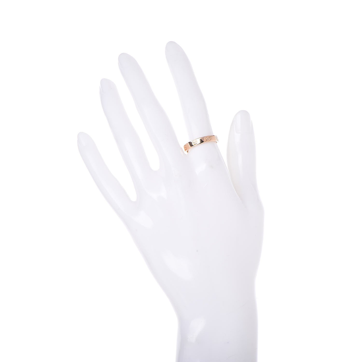 Cartier 18K Pink Gold 3.5mm LOVE Wedding Band Ring 55 7.25 2 of 4