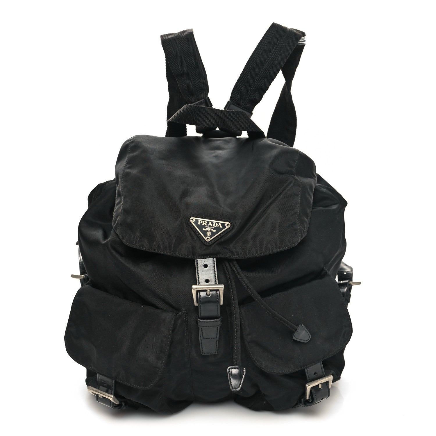 Prada Nylon Vela Medium Backpack Black 1 of 11