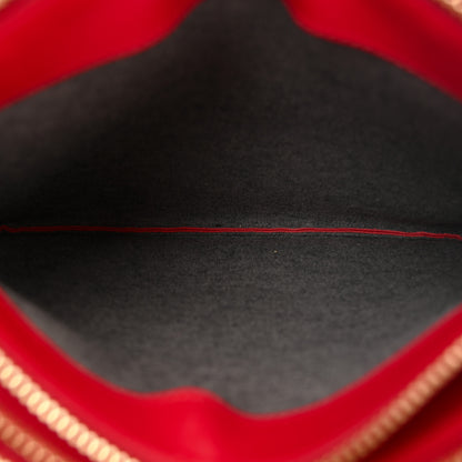 Celine Lambskin Large Trio Crossbody Bag Red 6 of 11