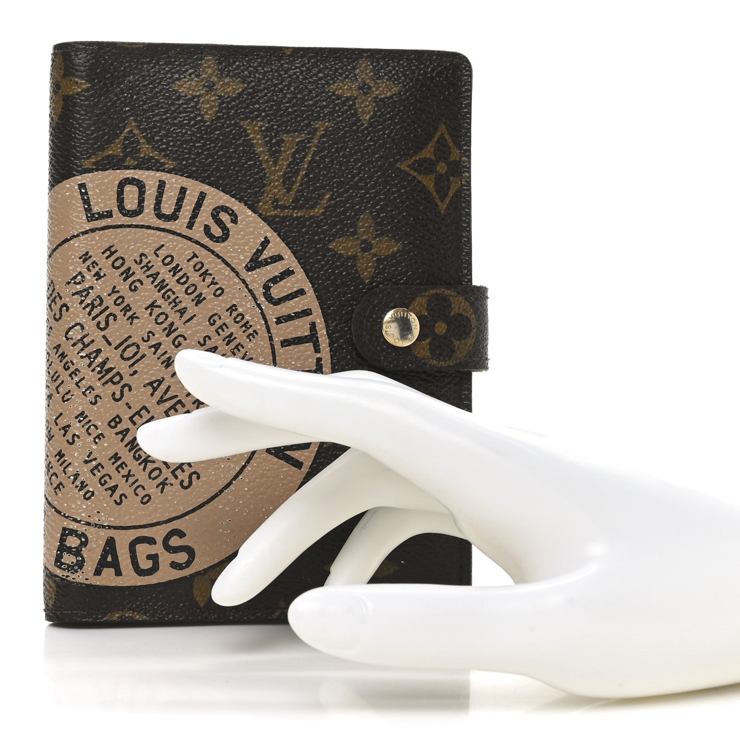 Louis Vuitton Monogram Complice Trunks and Bags Small Ring Agenda Cover Beige 2 of 6