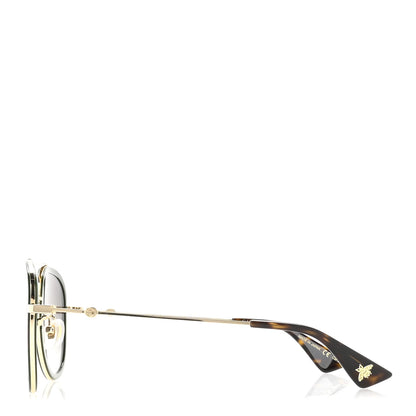 Gucci Metal Web Aviator Sunglasses GG0062S Green Red 3 of 8