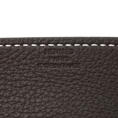 Hermes Taurillon Clemence Mini Mises et Relances Change Tray Ebene Fauve 5 of 6
