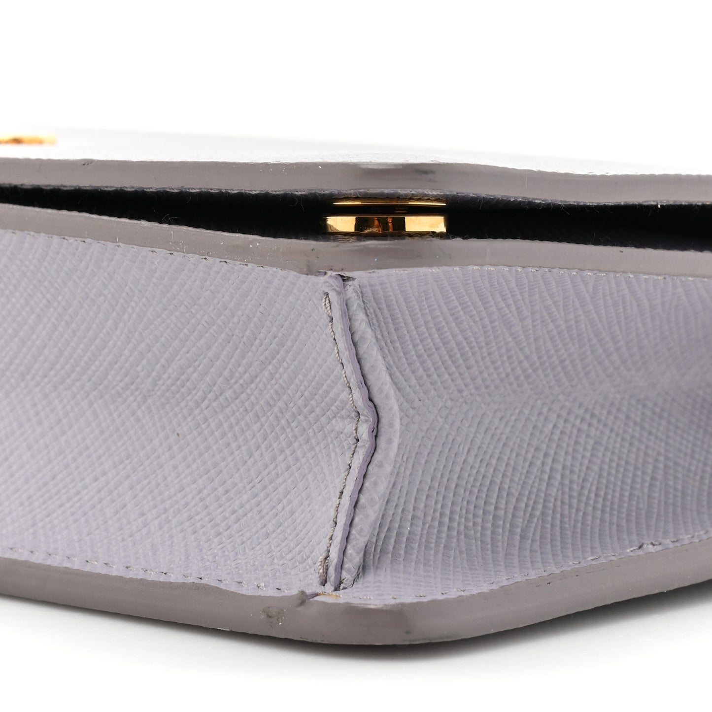 Saffiano Metal Chain Wallet Glicine