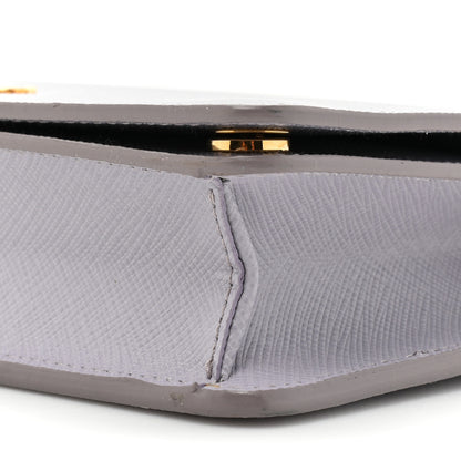 Prada Saffiano Metal Chain Wallet Glicine 7 of 11