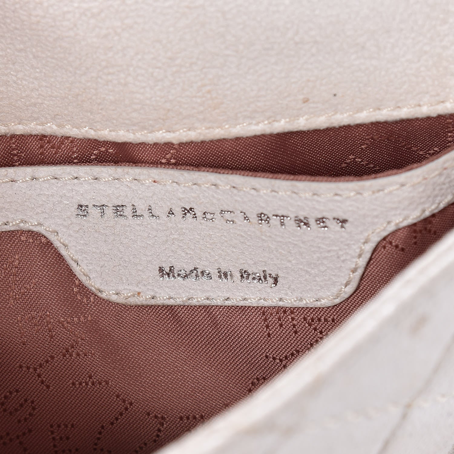 Stella McCartney Shaggy Deer Quilted Mini Falabella Fold Over Tote Chalk 6 of 17