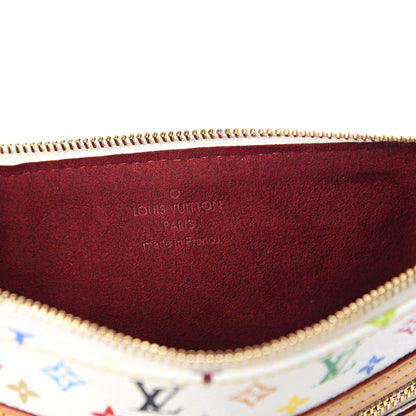 Louis Vuitton Monogram Multicolor Pochette Plate GM White 6 of 7