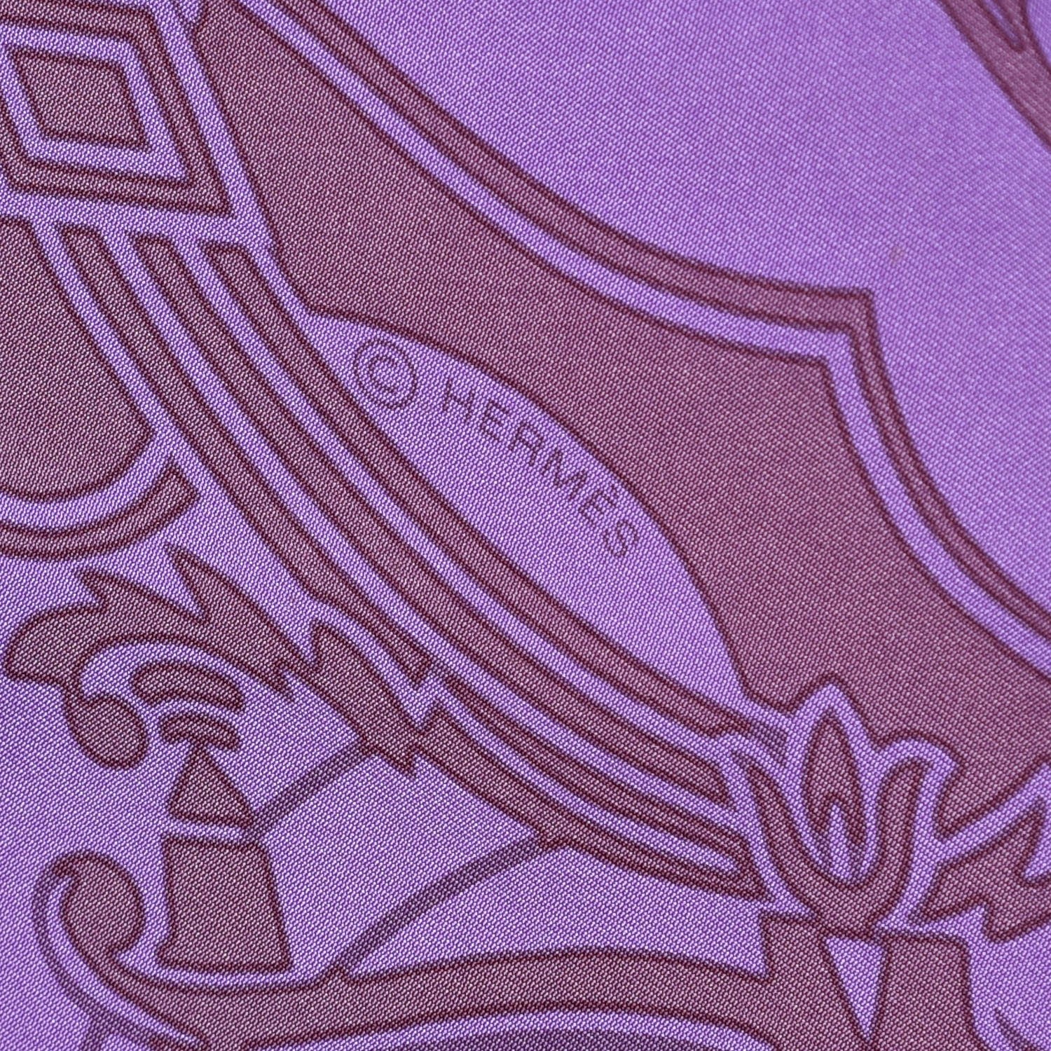 Hermes Silk Dip Dye Ex Libris Scarf 140 5 of 8