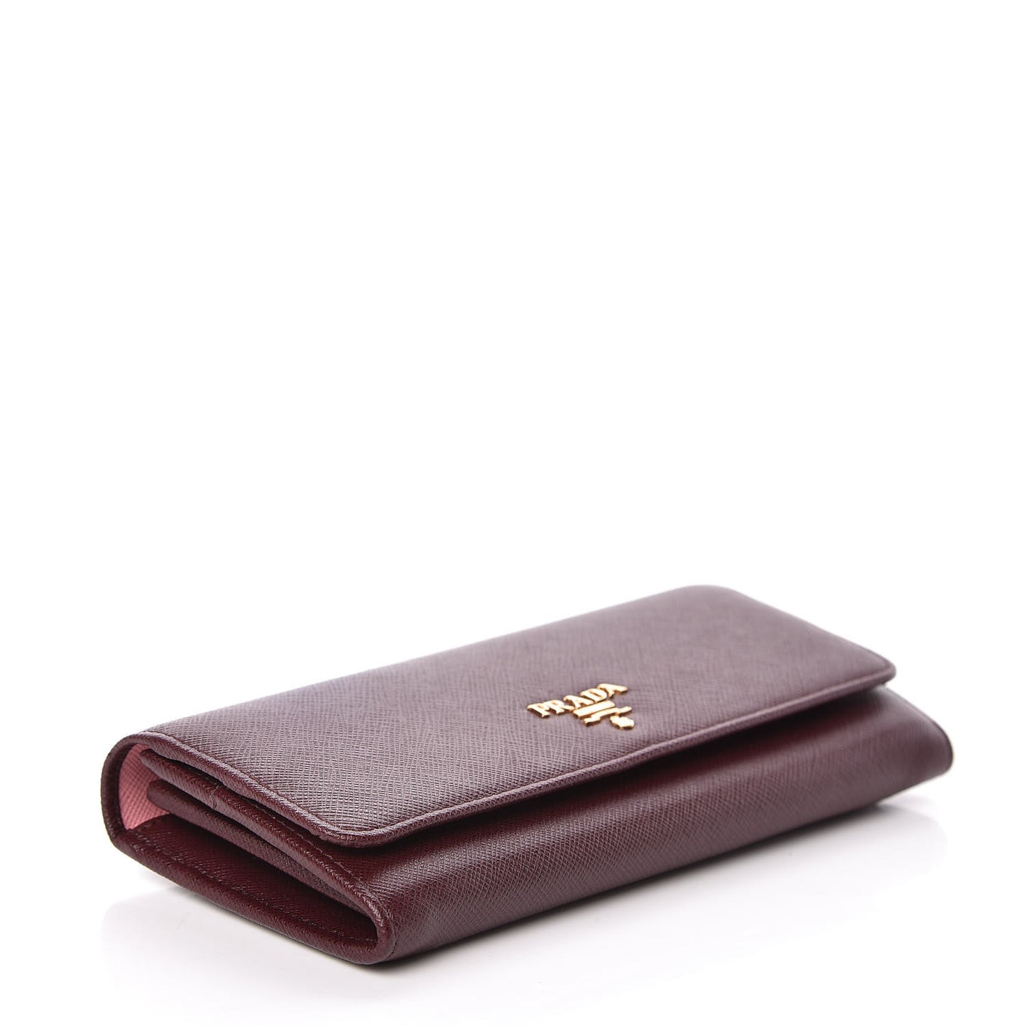 Saffiano Colour Continental Flap Wallet Granato Petalo