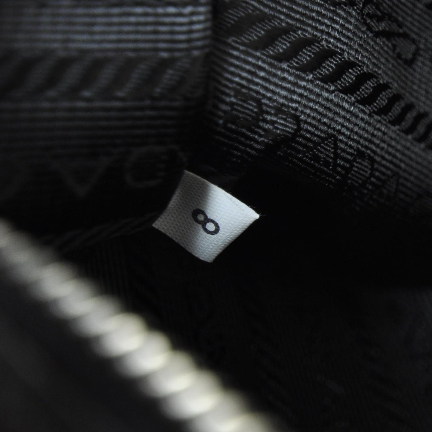 Saffiano Flat Cosmetic Pouch Nero Black