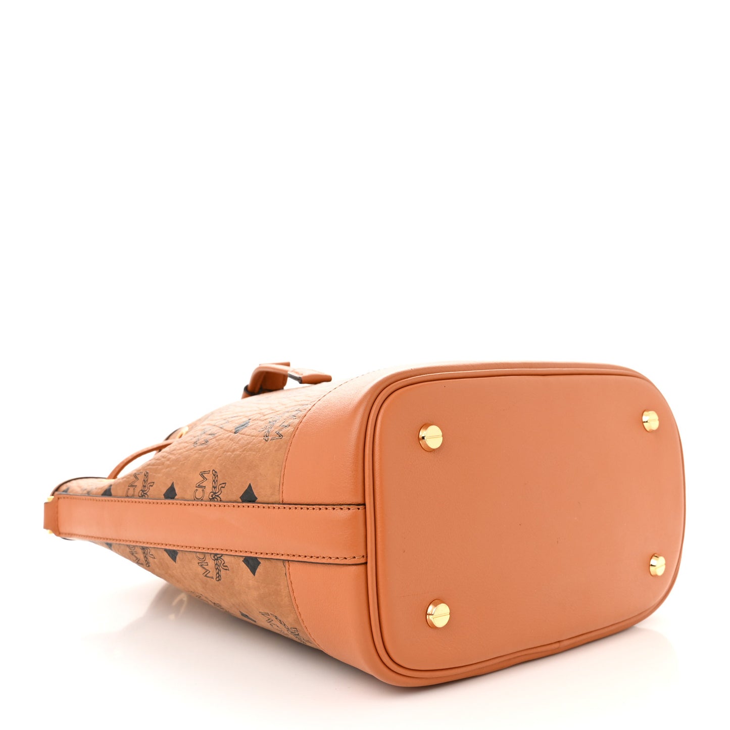 Visetos Medium Dessau Drawstring Bucket Bag Cognac