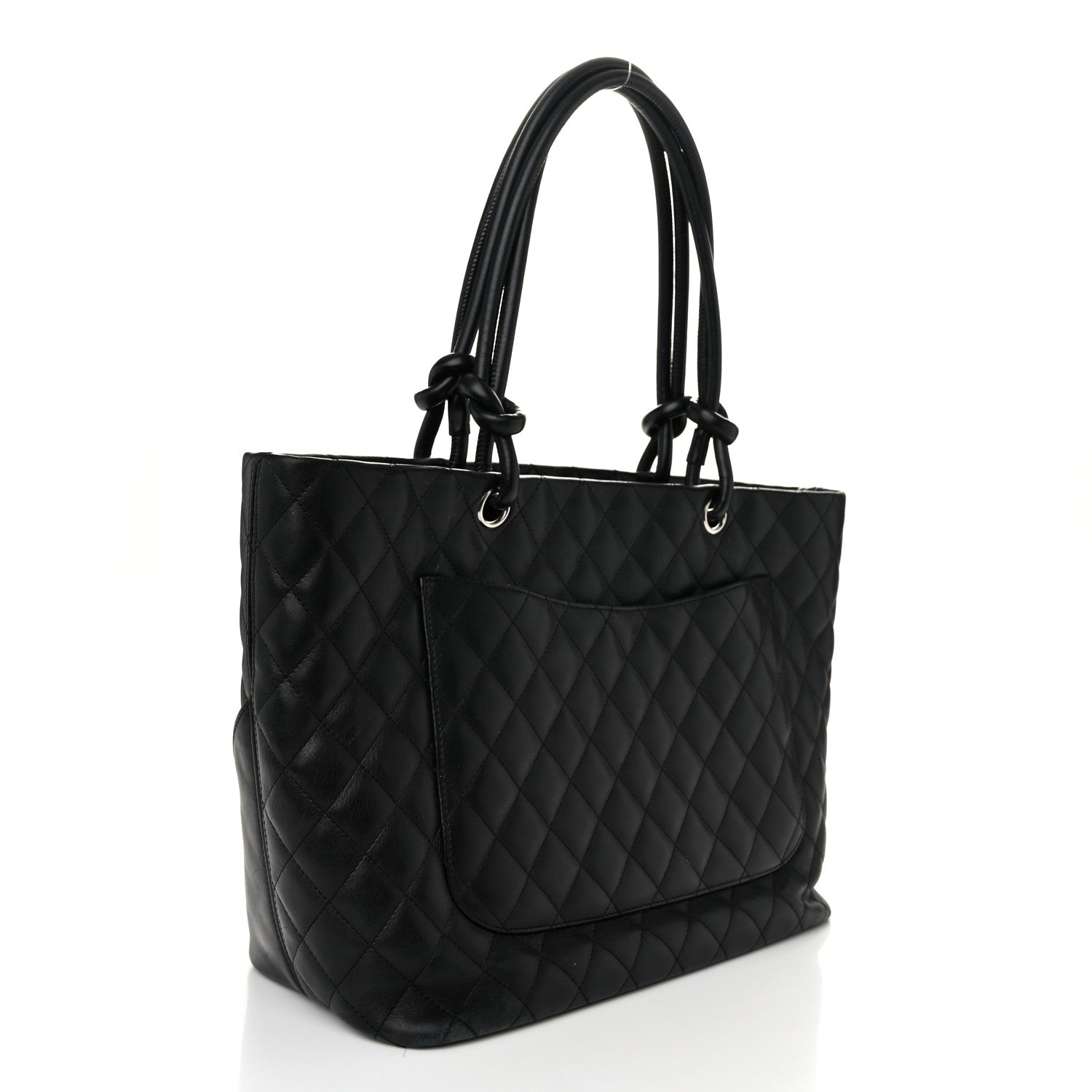 Chanel Calfskin Quilted Large Cambon Tote Black 3 of 12