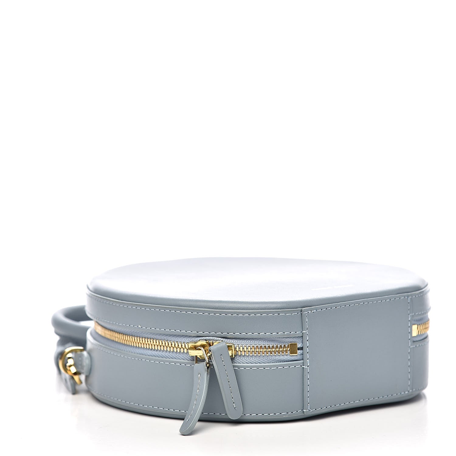 Mansur Gavriel Calfskin Circle Crossbody Bag Grey Blue 4 of 9