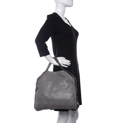 Stella McCartney Shaggy Deer Falabella Fold Over Tote Grey 2 of 12