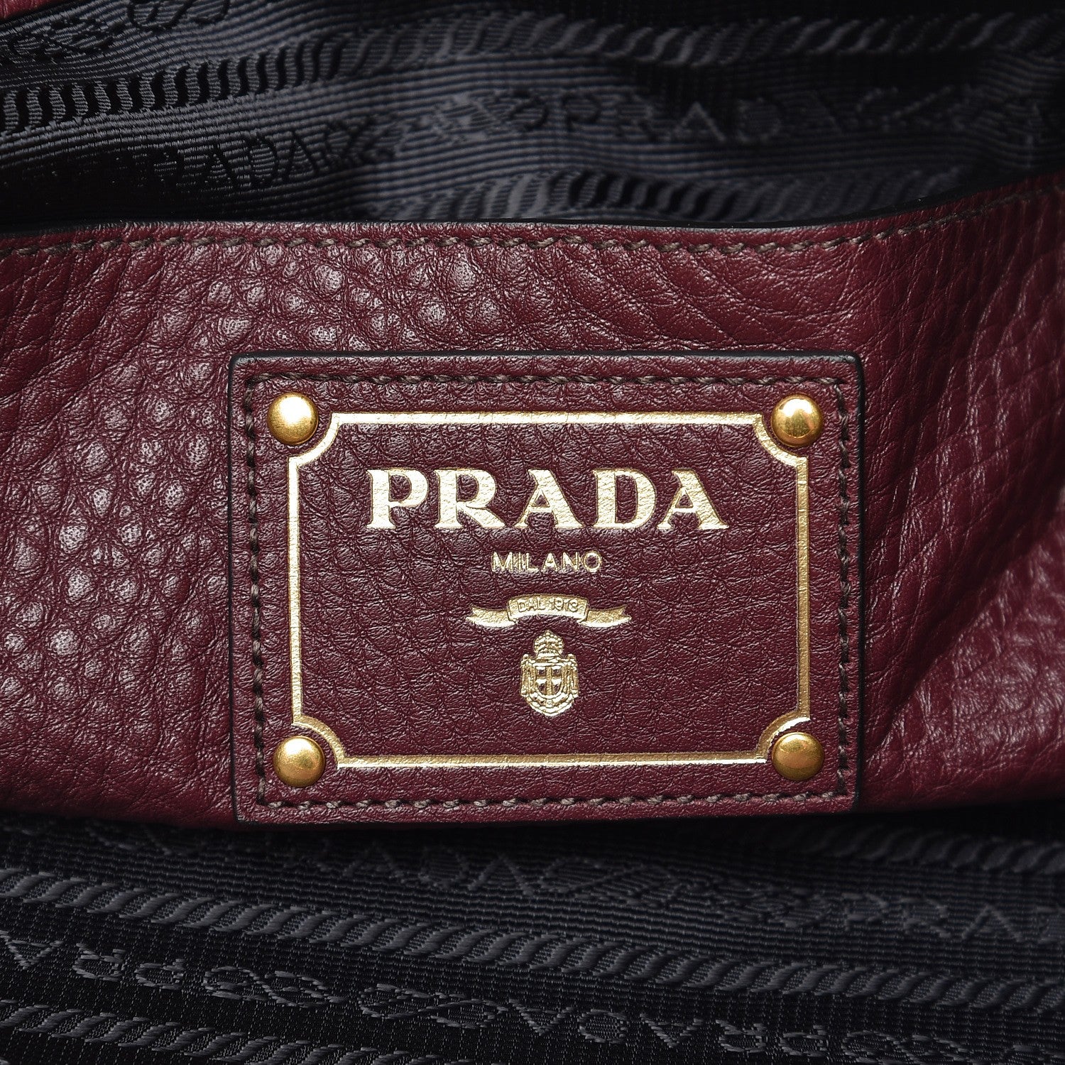 Prada Vitello Daino Hobo Amaranto 6 of 8