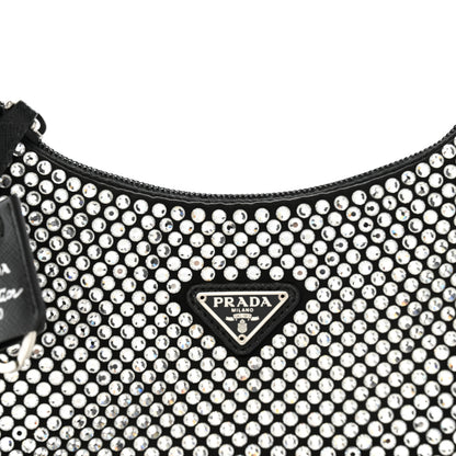Prada Satin Crystal Mini Re-Edition 2000 Bag Cristal 8 of 12