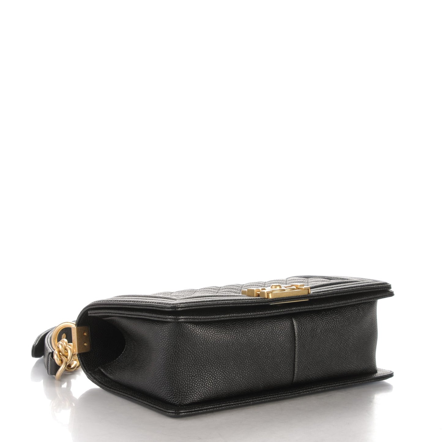 Caviar Quilted Medium Boy Flap Black