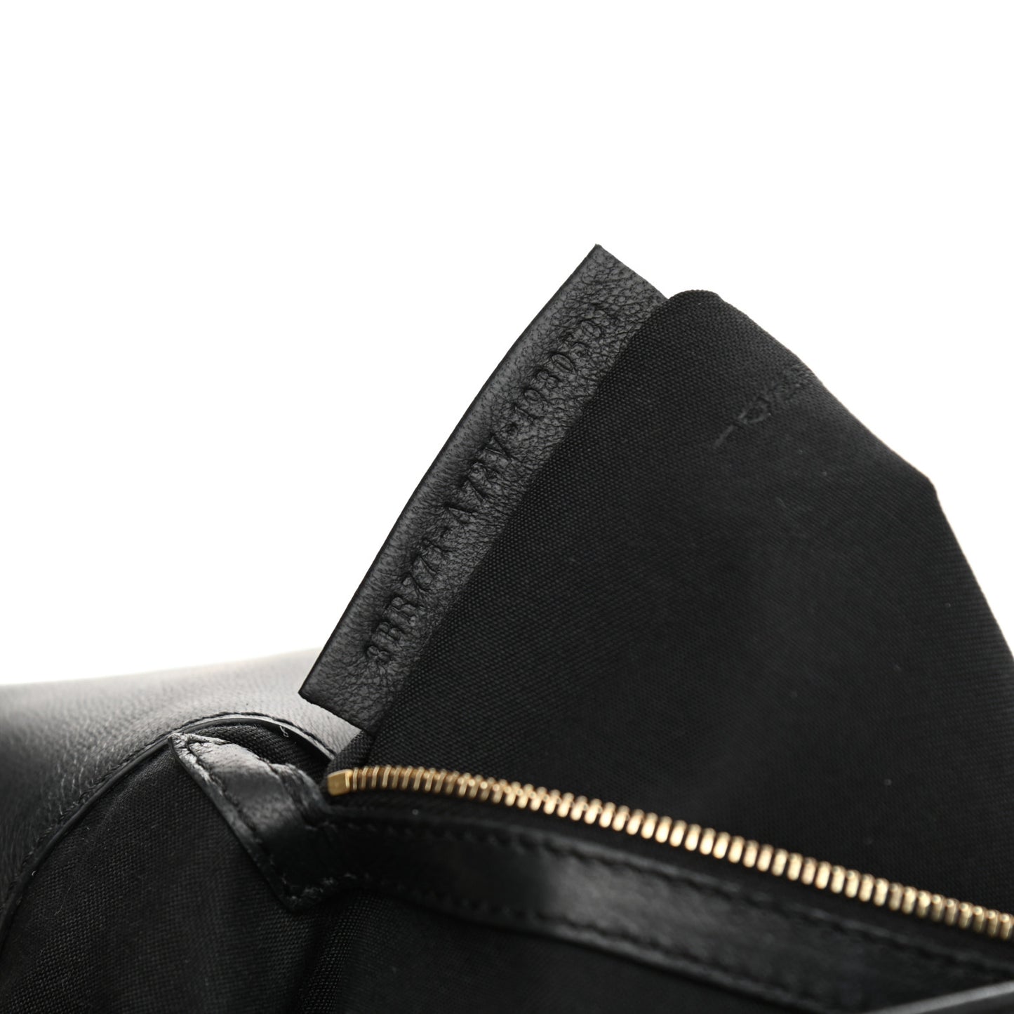 Nappa FF 1974 Embossed Large Baguette Black
