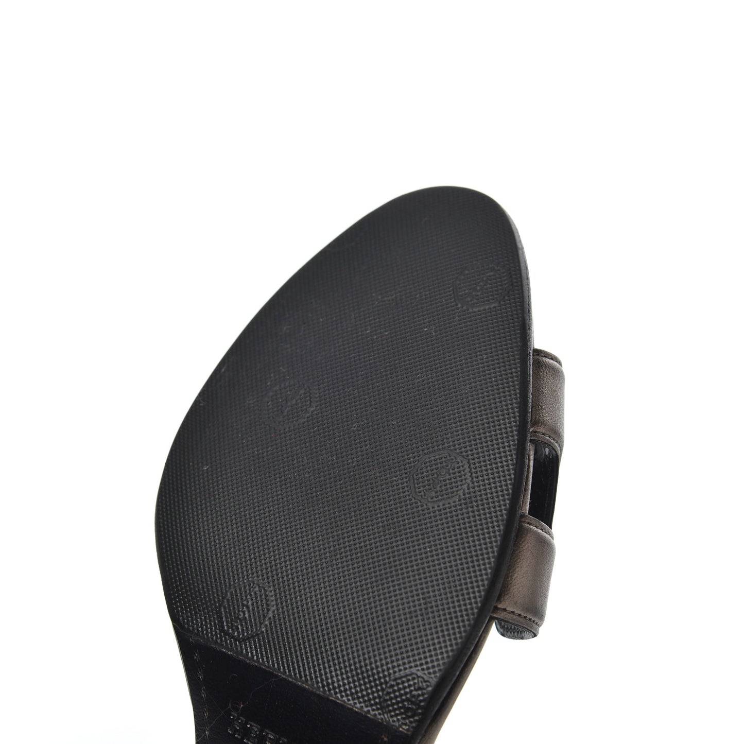 Metallic Nappa Night 70 Slingback Sandals 36.5 Canon De Fusil Argent