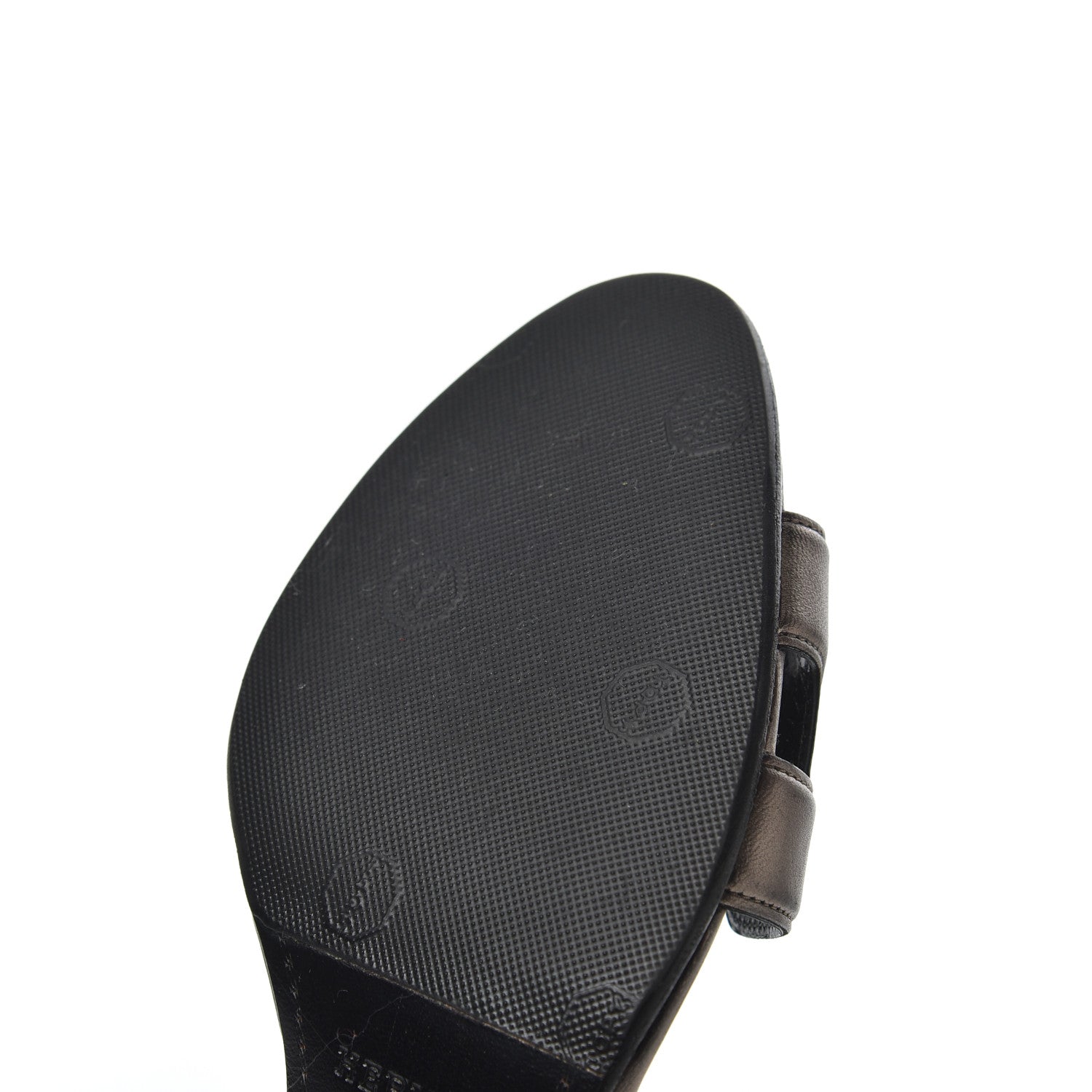 Hermes Metallic Nappa Night 70 Slingback Sandals 36.5 Canon De Fusil Argent 9 of 19