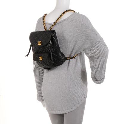 Chanel Lambskin Quilted Backpack Black 2 of 9