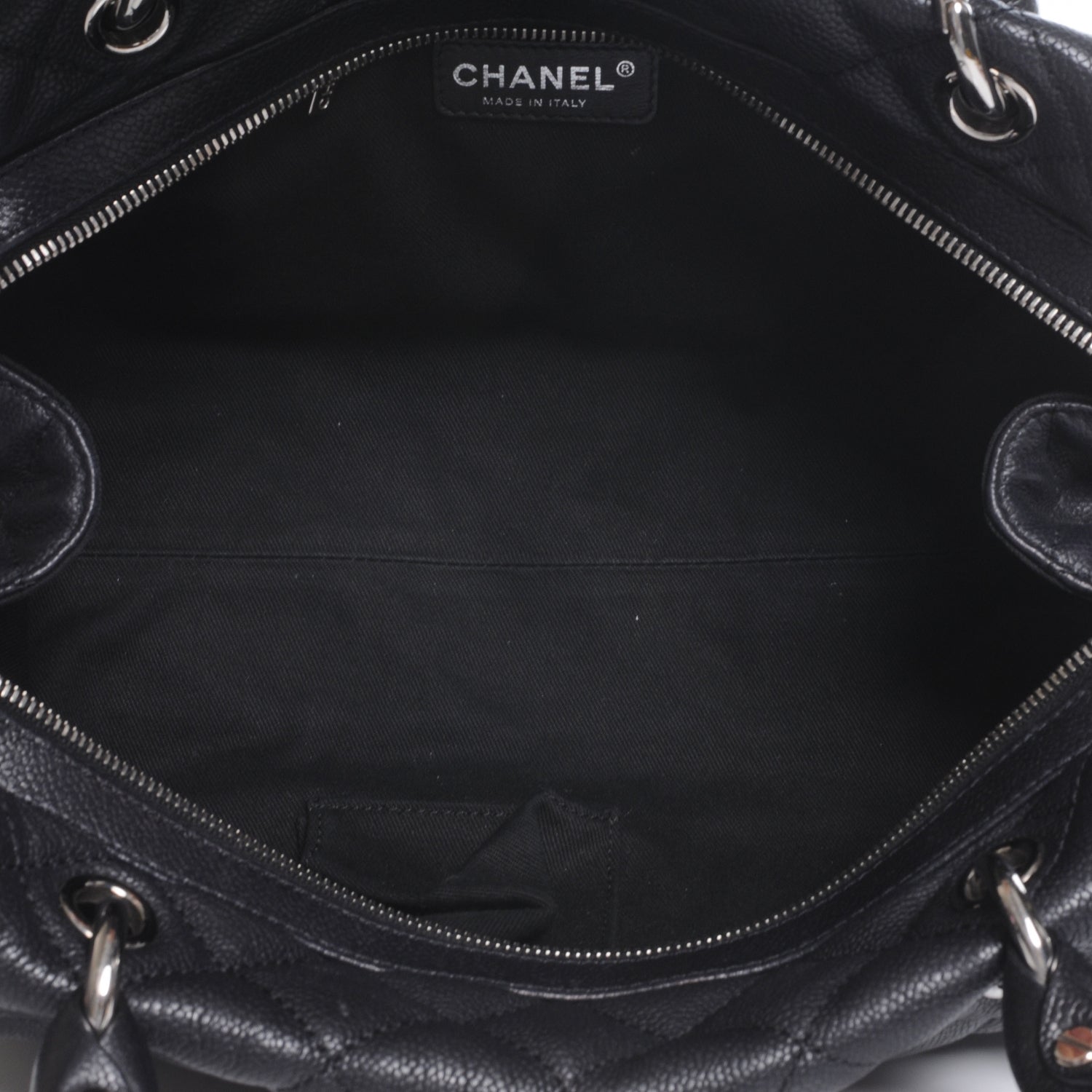 Chanel Caviar Quilted Timeless Bowler Black 6 of 8