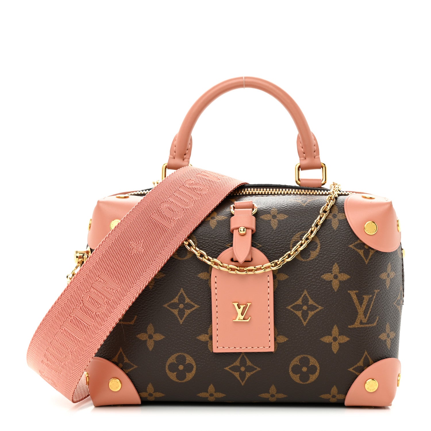 Louis Vuitton Monogram Petite Malle Souple Peach 1 of 11
