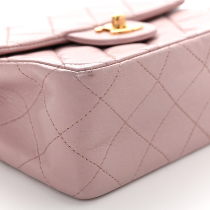 Chanel Lambskin Quilted Mini Square Flap Bag Light Pink 9 of 12