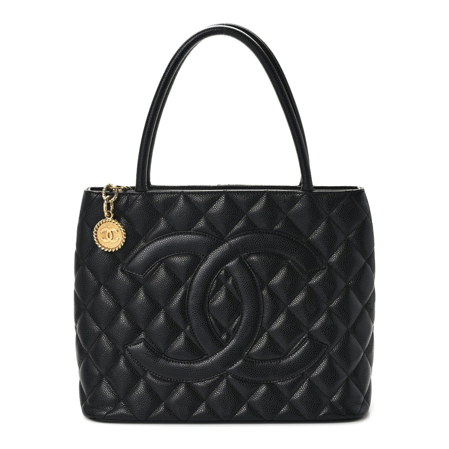 Chanel Caviar Quilted Medallion Tote Black 1 of 14