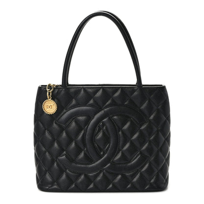 Chanel Caviar Quilted Medallion Tote Black 1 of 14