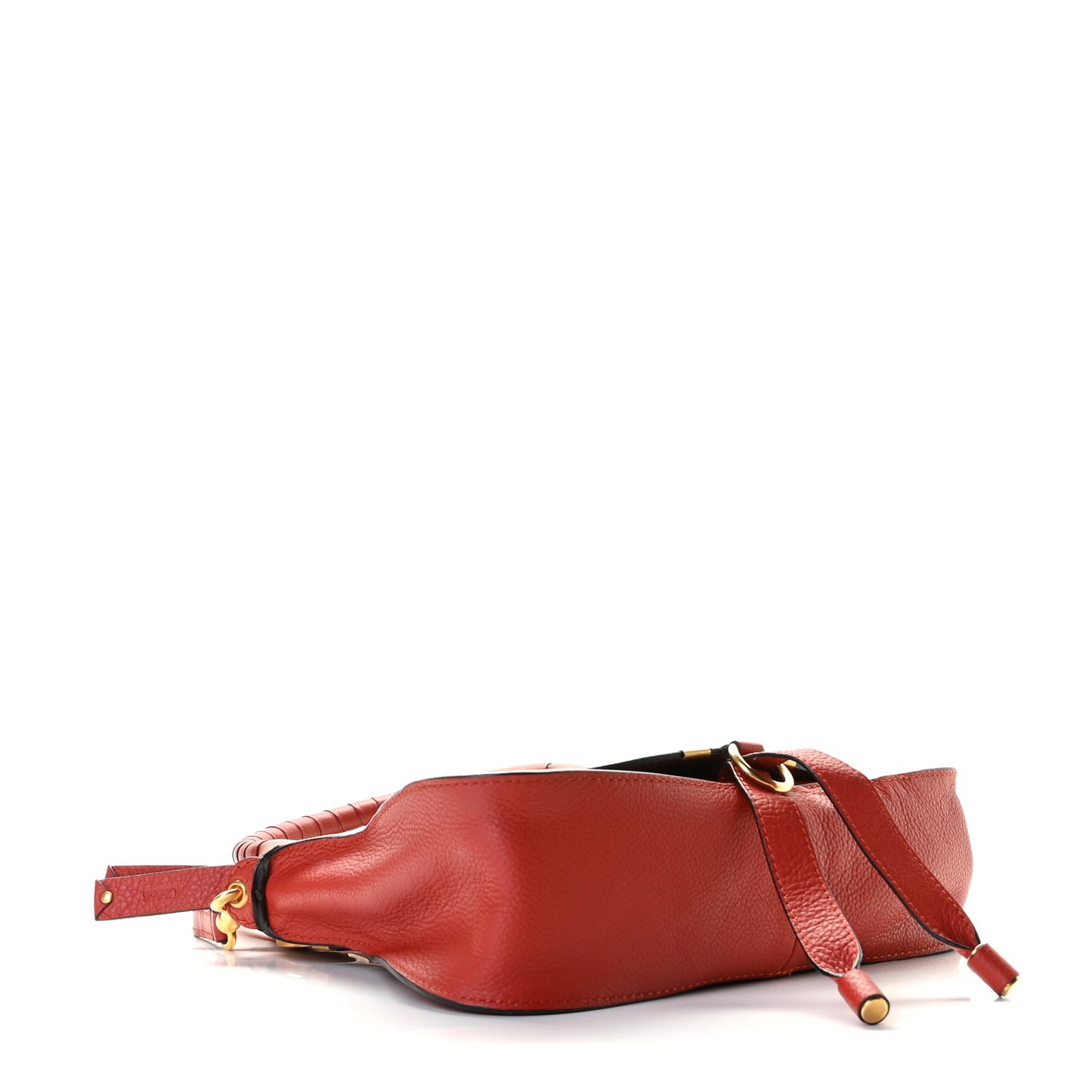 Calfskin Small Marcie Satchel Dahlia Red