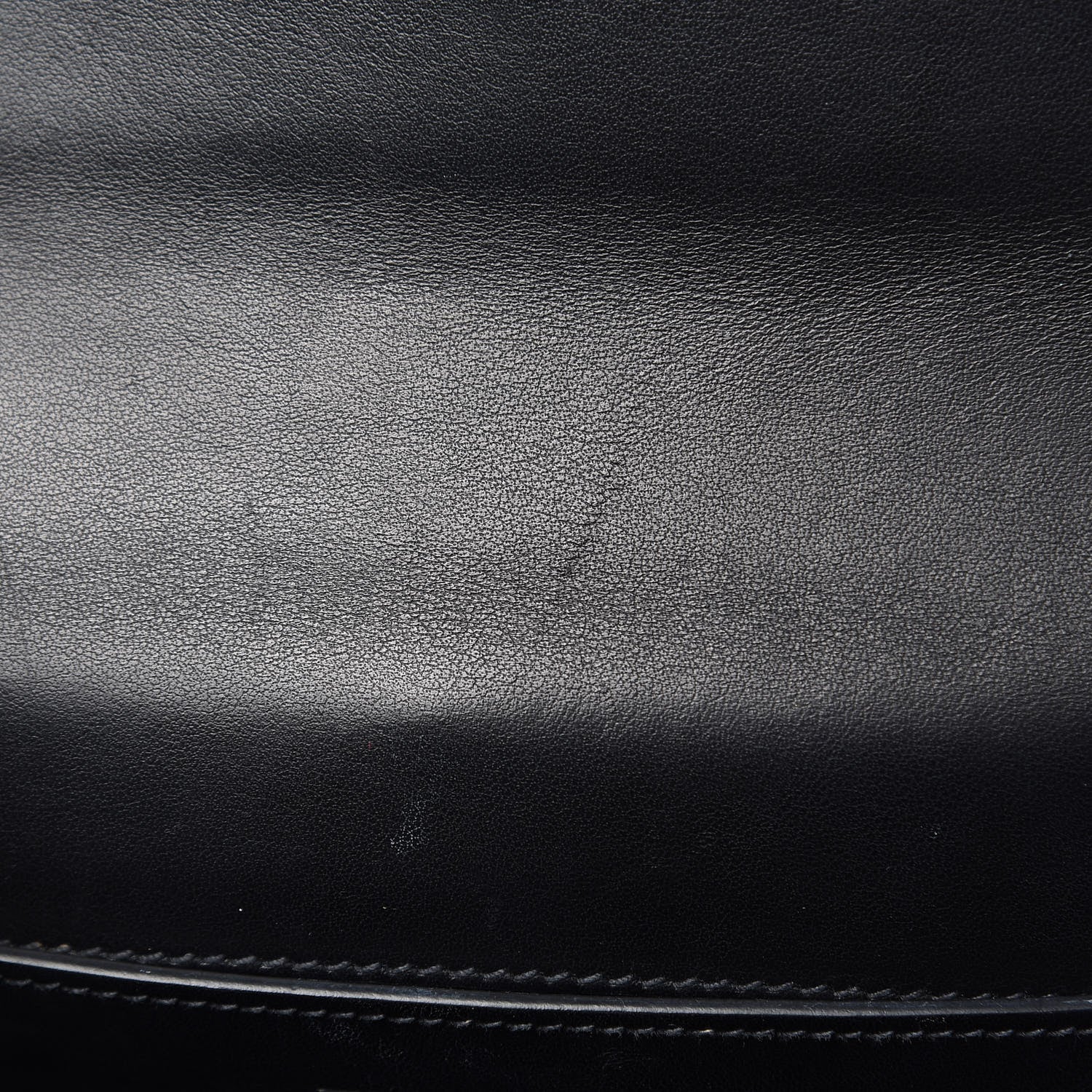 Prada Saffiano Cuir Calfskin Monochrome Envelope Flap Chain Shoulder Bag Black 13 of 18