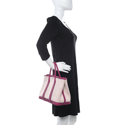 Hermes Twill D Negonda Garden Party 30 TPM Rose Pourpre 2 of 11