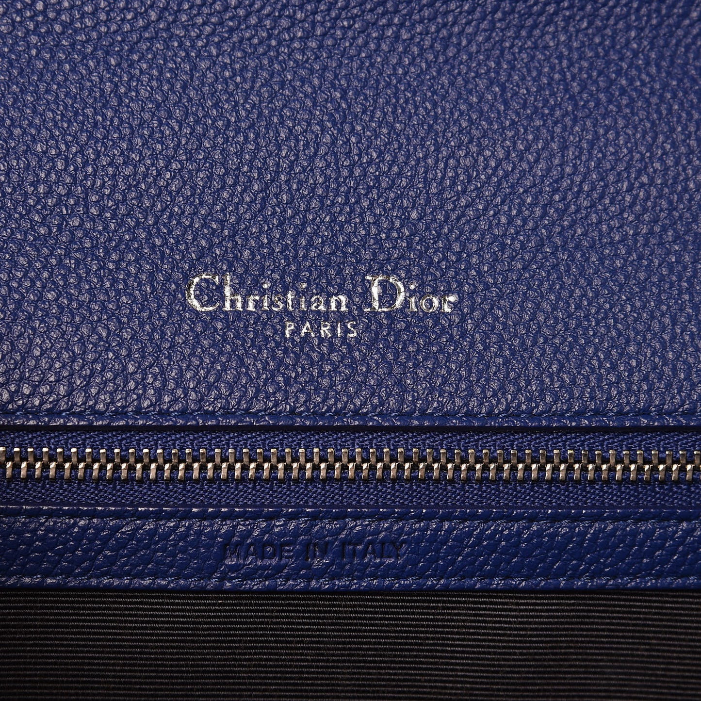 Grained Calfskin Medium Diorama Flap Bag Bleu De Minuit