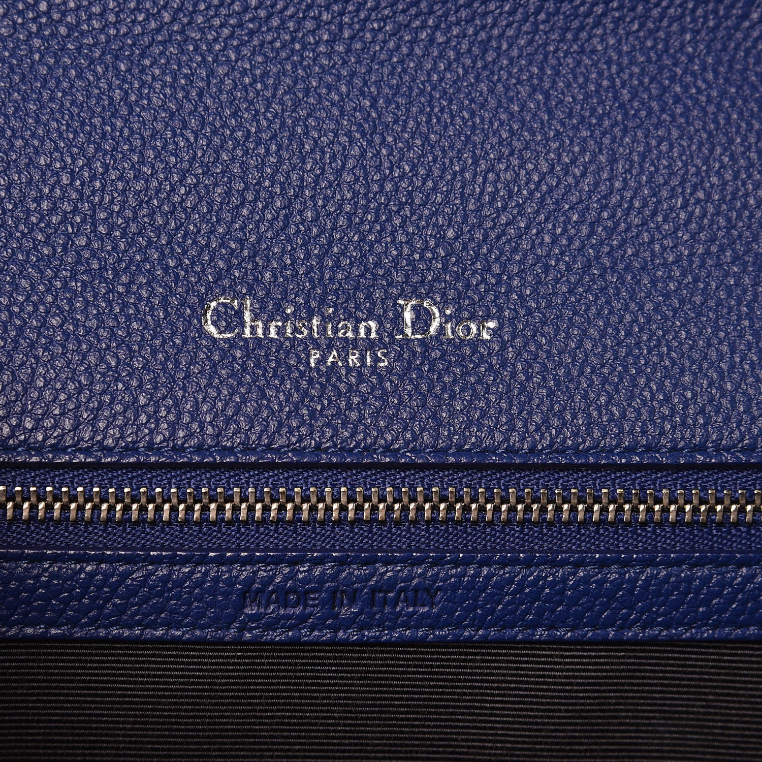 Christian Dior Grained Calfskin Medium Diorama Flap Bag Bleu De Minuit 6 of 7