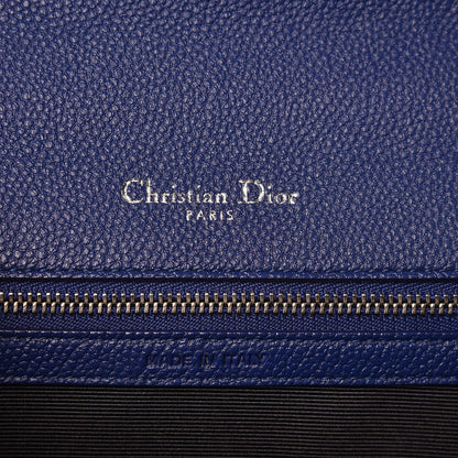 Christian Dior Grained Calfskin Medium Diorama Flap Bag Bleu De Minuit 6 of 7