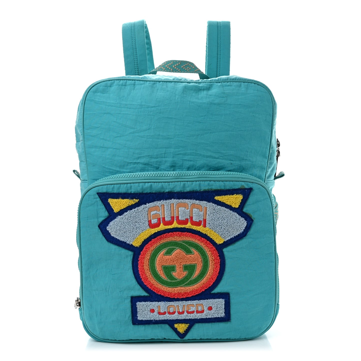 Nylon Twill 80s Logo Patch Backpack Lago