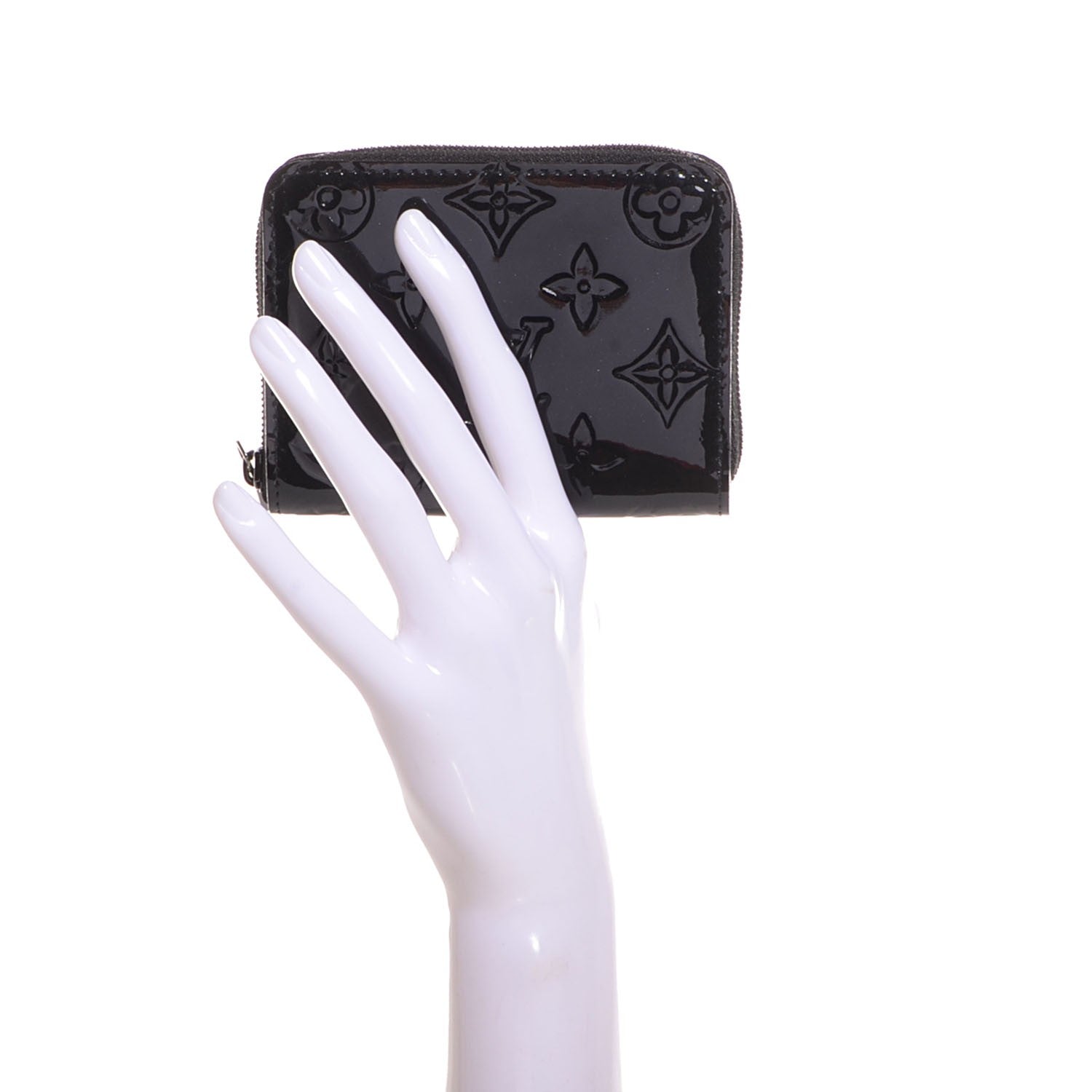 Louis Vuitton Vernis Zippy Coin Purse Wallet Noir Magnetique 2 of 7