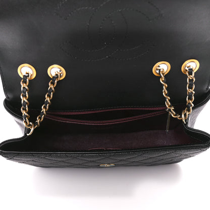Chanel Caviar Quilted Small CC Filigree Flap Black 5 of 11