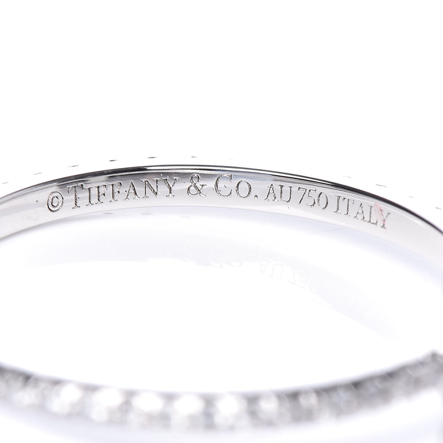 18K White Gold Diamond T Wire Pave Ring 49 5