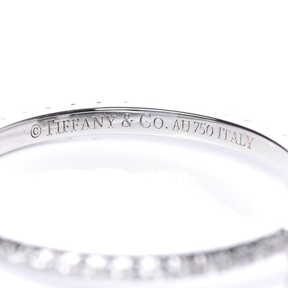 Tiffany 18K White Gold Diamond T Wire Pave Ring 49 5 4 of 5