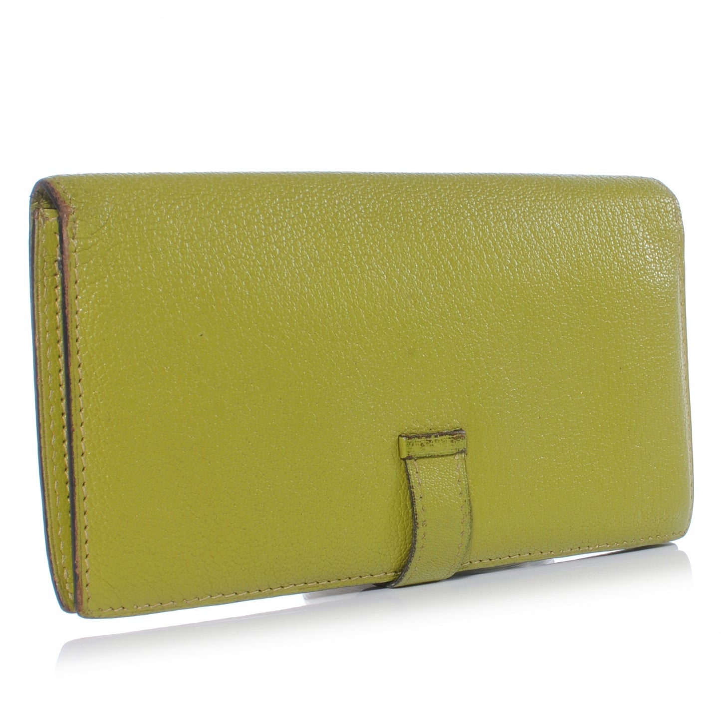Chevre Mysore Bearn Wallet Vert Anis