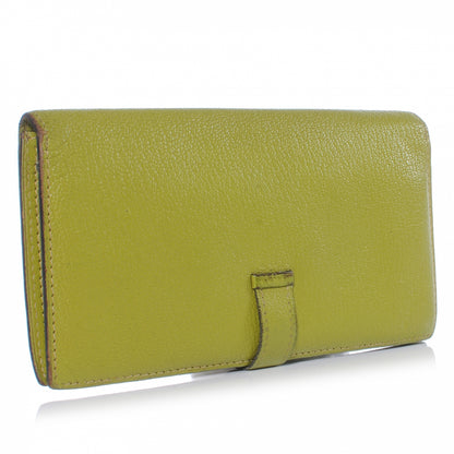 Hermes Chevre Mysore Bearn Wallet Vert Anis 3 of 7