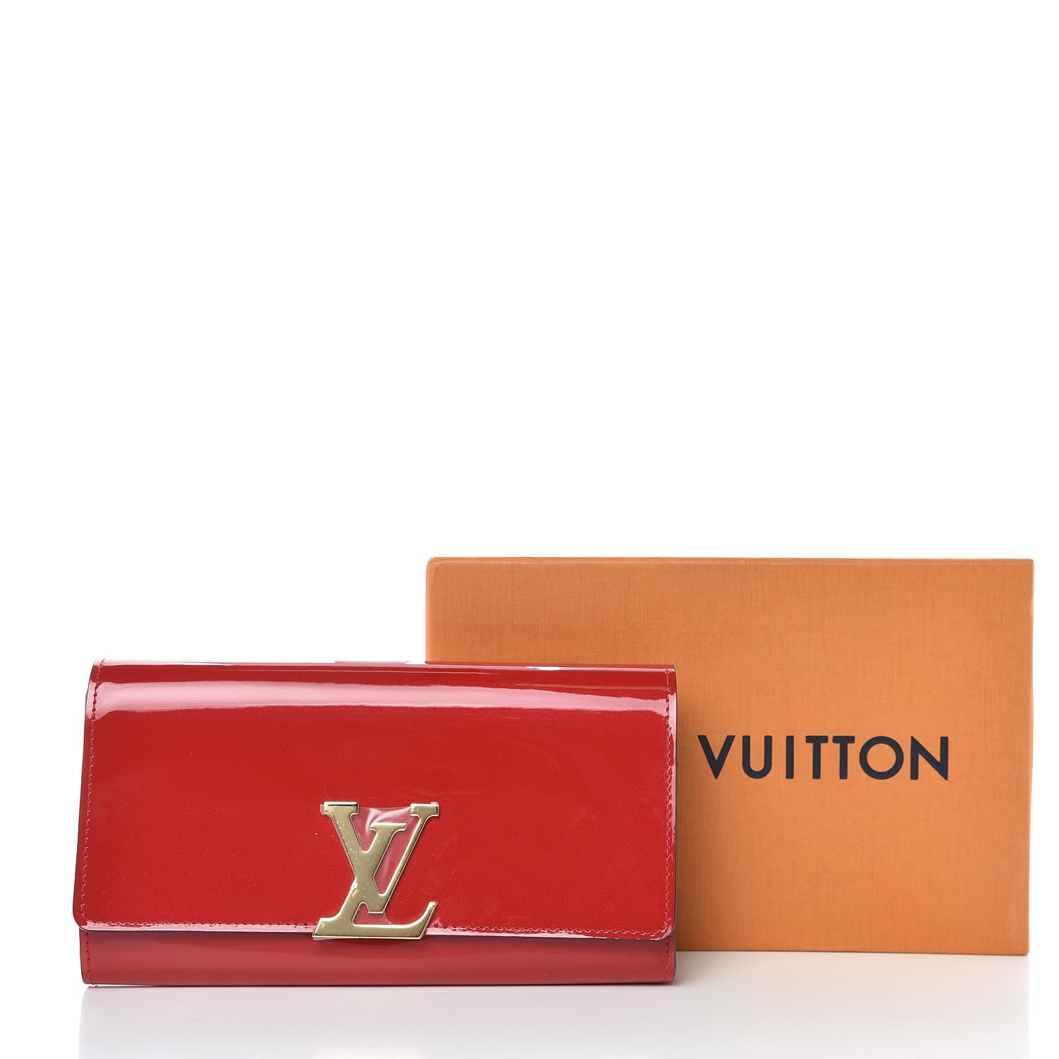Louis Vuitton Patent Louise Wallet Cherry 9 of 9