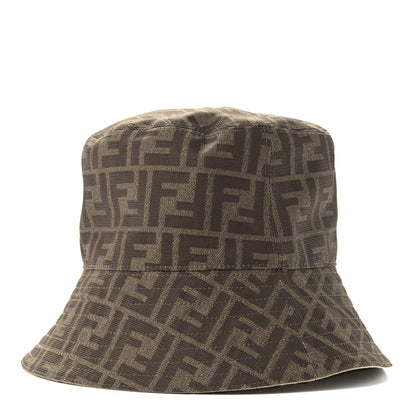 Fendi Technical Fabric FF Reversible Bucket Hat S Tobacco Beige 1 of 9
