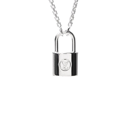 Louis Vuitton Sterling Silver Lockit Necklace 3 of 5