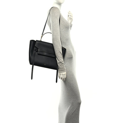 Celine Grained Calfskin Mini Belt Bag Black 2 of 11